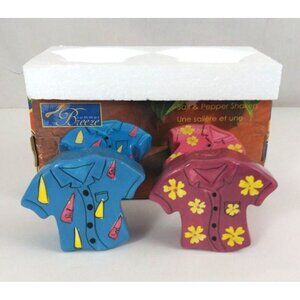 Vintage Alco Summer Breeze Hawaiian Shirts Salt & Pepper Shakers #19246BE